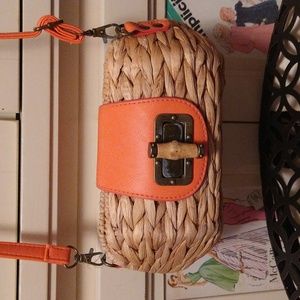 Sun and Sand Accessories mini crossbody basket weave bag